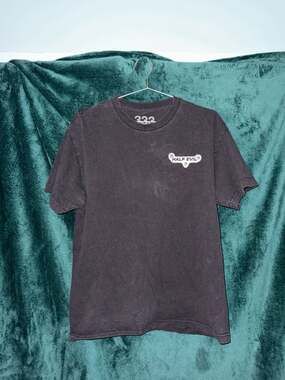 Half Evil 333 Triple Shot Chest Logo Graphic T-Shirt Black Size L